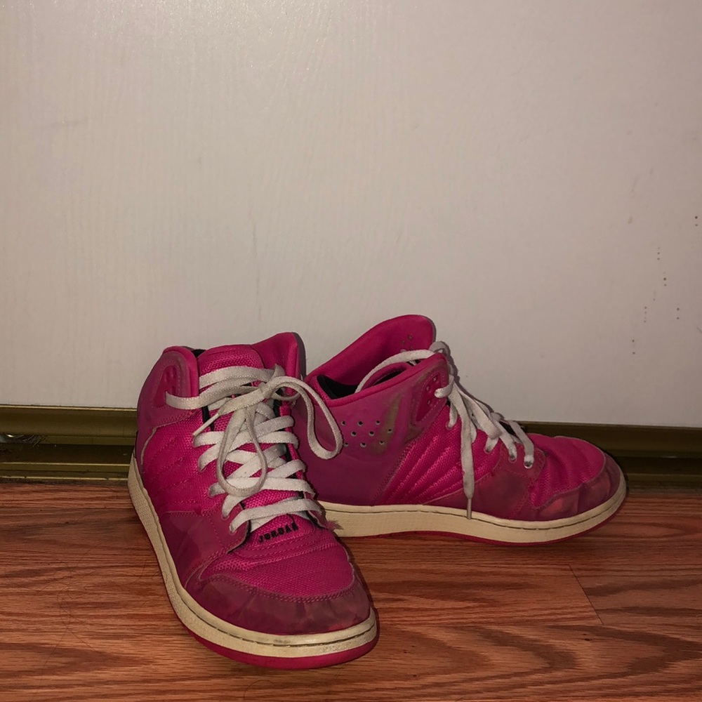 Pink High Top Jordans